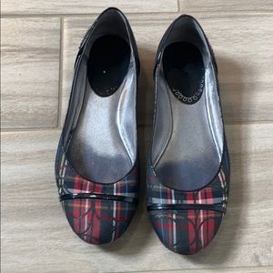 Plaid Coach Flats